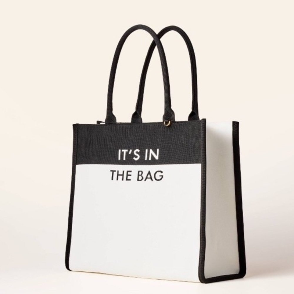 Kate Spade X Target. It's In The Bag. White and Black Tote Bag. New With Tags.